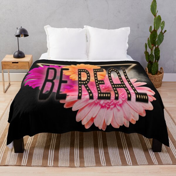 Item preview, Be Real Quote Blossom Floral Inspiration designed and sold by Paula Helit.