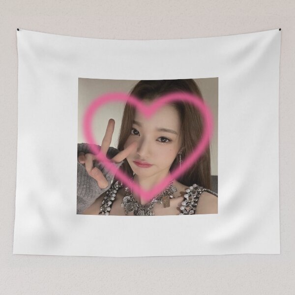 Item preview, wonyoung pink heart selca designed and sold by krystxllx.
