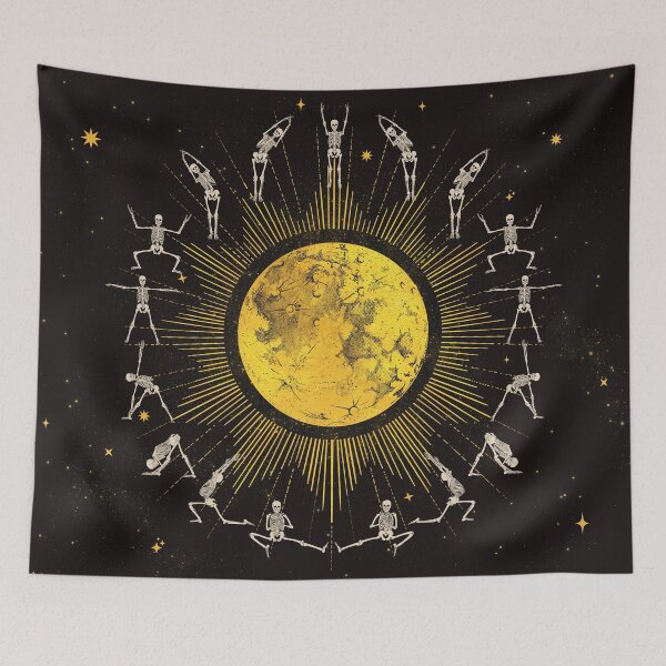 Item preview, Moon Salutation Skeletons designed and sold by Rebalien.