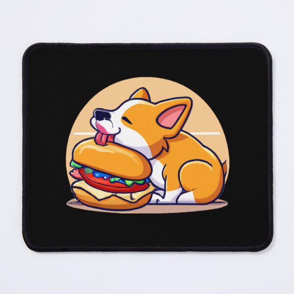 Item preview, Cute Corgi Eating A Burger designed and sold by EnzoVectorism.
