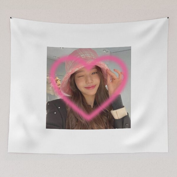 Item preview, wonyoung pink heart selca designed and sold by krystxllx.