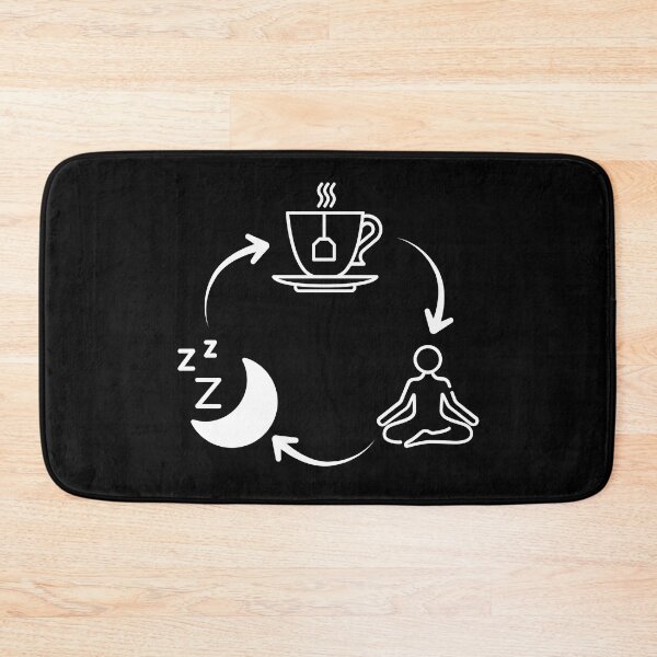 Item preview, Tea yoga sleep repeat  designed and sold by Laura-stbr.