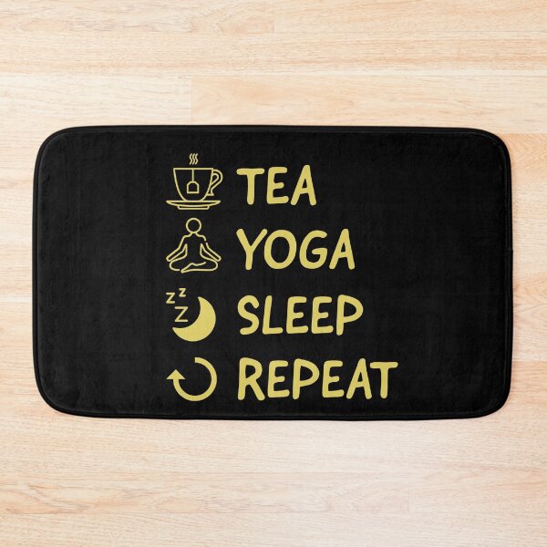 Item preview, Tea yoga sleep repeat  designed and sold by Laura-stbr.