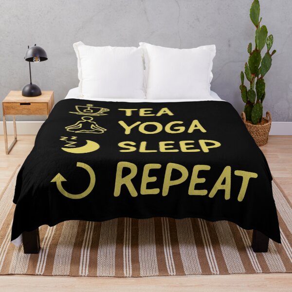 Item preview, Tea yoga sleep repeat  designed and sold by Laura-stbr.