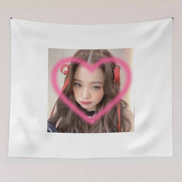 Item preview, wonyoung pink heart selca designed and sold by krystxllx.