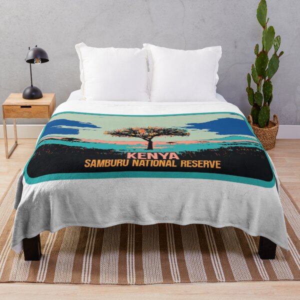 Item preview, Reserva nacional de Samburu Kenia África etiqueta de viaje vintage designed and sold by Lemomo-zoo.