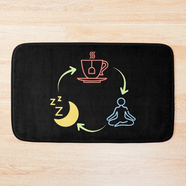 Item preview, Tea yoga sleep repeat  designed and sold by Laura-stbr.