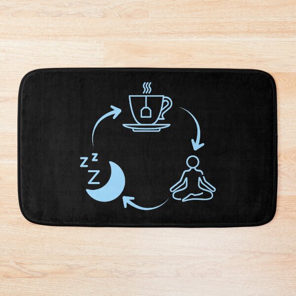 Item preview, Tea yoga sleep repeat  designed and sold by Laura-stbr.
