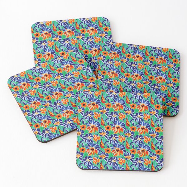 Item preview, Colorful flowers pattern, inspired by Georgia O’Keeffe  designed and sold by patterncrow.