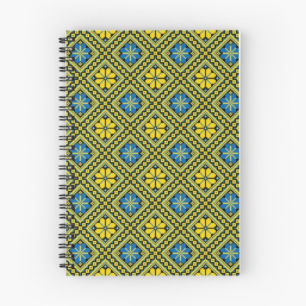 Item preview, Ukrainian Folk Embroidery Ornament Yellow Blue designed and sold by boozkova-vorona.
