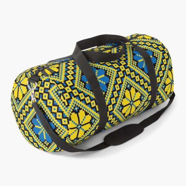 Item preview, Ukrainian Folk Embroidery Ornament Yellow Blue designed and sold by boozkova-vorona.