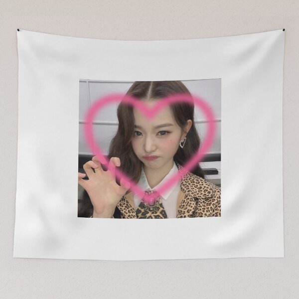 Item preview, wonyoung pink heart selca designed and sold by krystxllx.