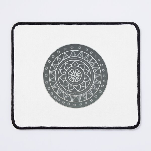Item preview, Flower mandala black and grey designed and sold by FlossOrFi.