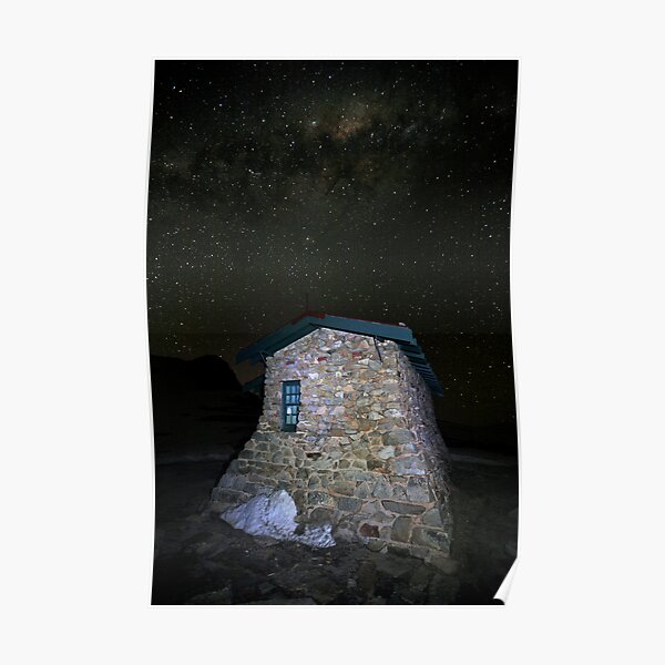 Star Filled Night, Seamans Hut, Mt Kosciusko, Australia Poster