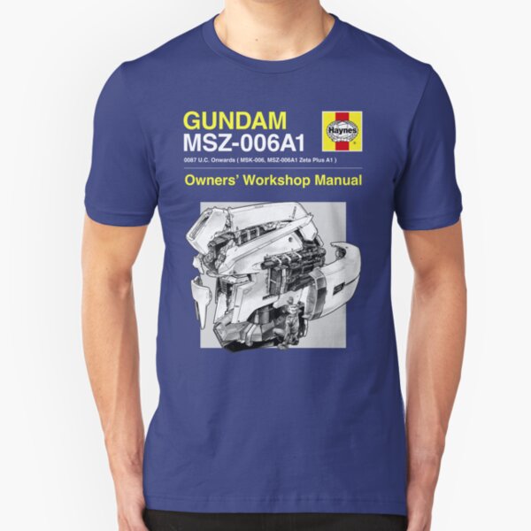 Gundam Zeta Plus - Owners' Manual Slim Fit T-Shirt