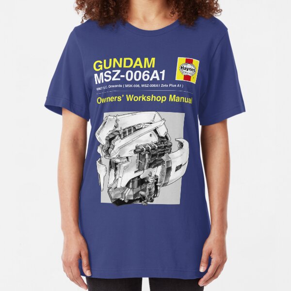 Gundam Zeta Plus - Owners' Manual Slim Fit T-Shirt