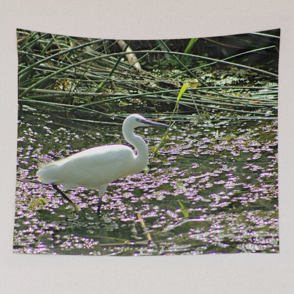 Item preview, White Great Egret Wading River designed and sold by worldways.