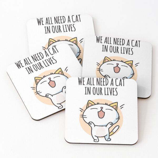 Item preview, We all need a cat in our lives, happy cat quote designed and sold by EnzoVectorism.