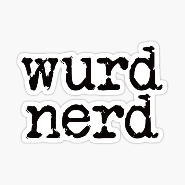 Wurd Nerd Sticker