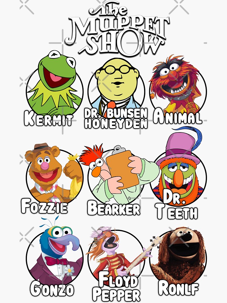 "Muppets show character" Sticker for Sale by AlyonaBarno Redbubble