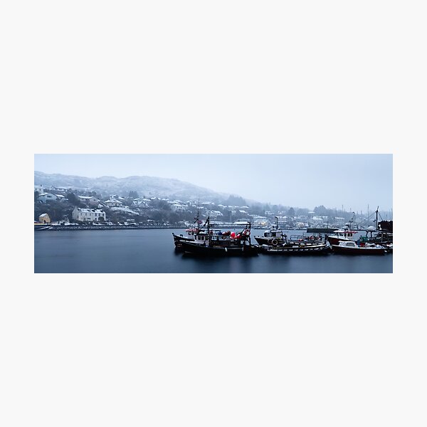 Item preview, Tarbert fishing boats and town Scotland designed and sold by panoverse.