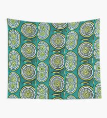 The Green moon - Capulana African wax print Wall Tapestry