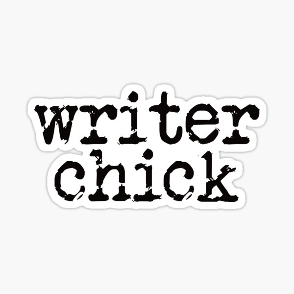 Writer Chick Sticker