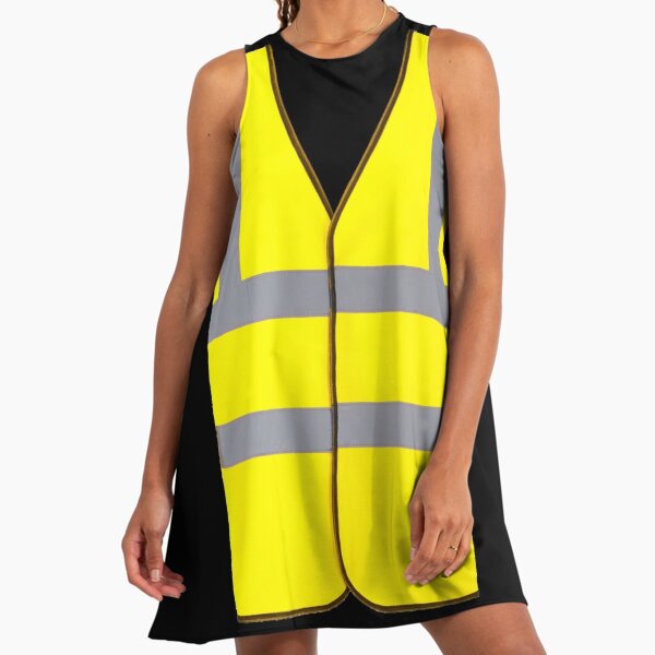 High Visibility Vest Yellow A-Line Dress High Visibility Vest Yellow A-Line Dress