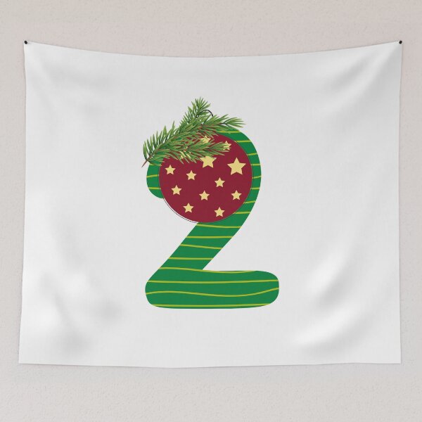 Item preview, Christmas Number 2. Advent Calendar Number designed and sold by trendingatees.