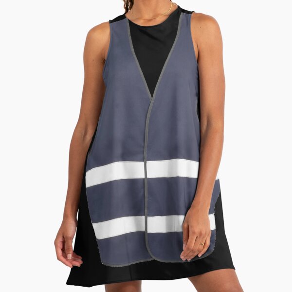 navy blue dress for baby girl Longline Vest Mixed Media Dress main image 0