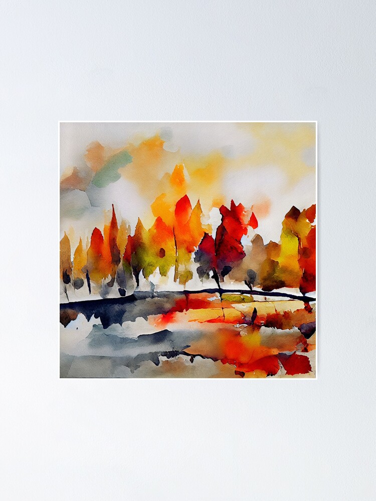 EASY watercolor Autumn Postcards 