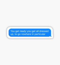 Lana Del Rey Lyrics Sticker
