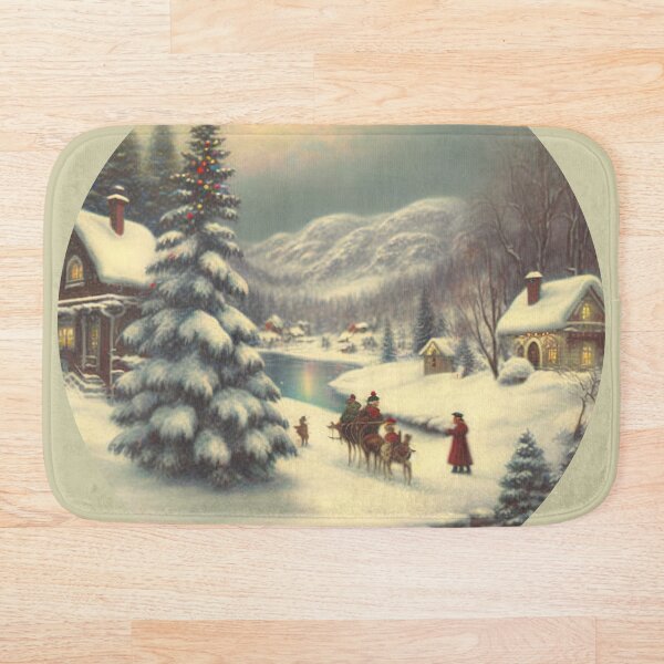 Item preview, A Traditional Vintage Christmas Scene #1 designed and sold by KLOIK.
