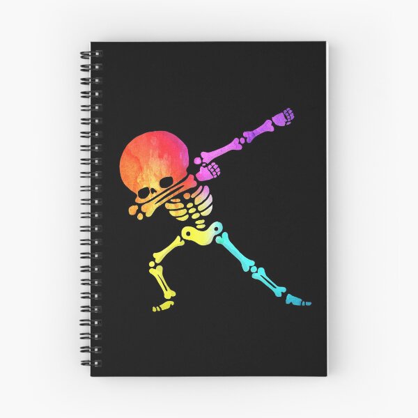 Item preview, Dabbing skeleton dab skull Rainbow funny Halloween hip hop pose designed and sold by Awesome Tee Designs.