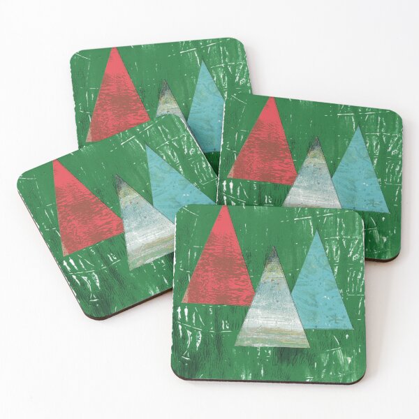 Item preview, Abstract Christmas Trees 2 designed and sold by judewright-art.