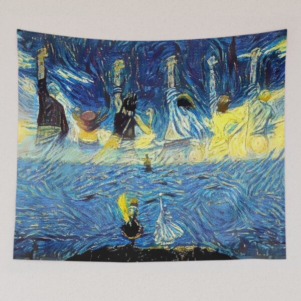 Item preview, One Piece Straw Hats Farewell to Vivi Starry Night designed and sold by weirdo97.