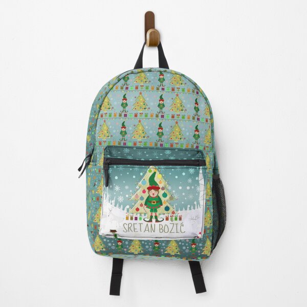 Item preview, Christmas gnome and Christmas tree "Sretan Božić" designed and sold by MC Art Studio.