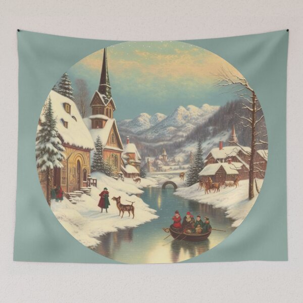 Item preview, A Traditonal Vintage Christmas Scene #2 designed and sold by KLOIK.