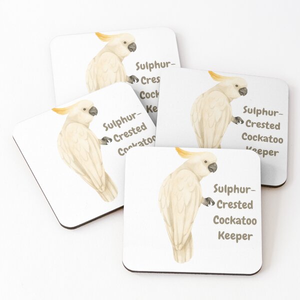 Item preview, Sulphur Crested Cockatoo keeper 2 designed and sold by Meggie-moos.