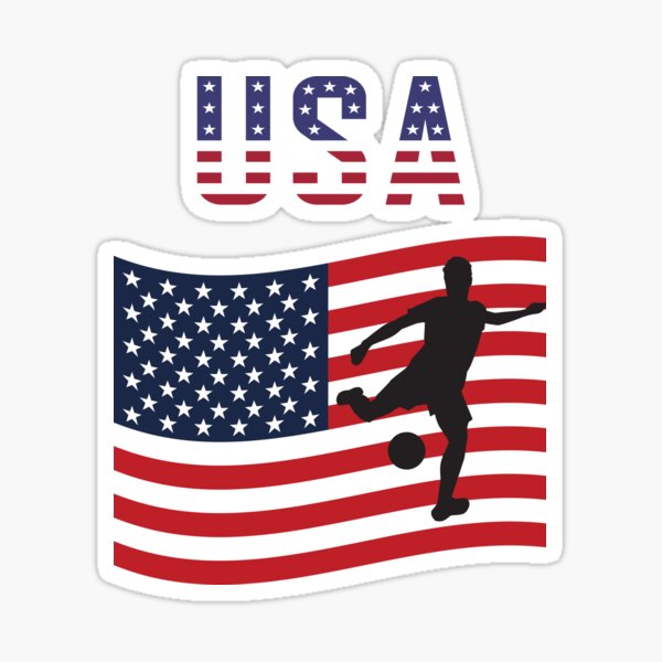 "USA national soccer team" Sticker for Sale by R2Dsign | Redbubble