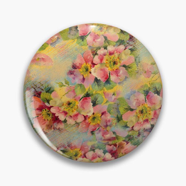 Item preview, Retro Pink Primrose Floral designed and sold by AntiqueImages.