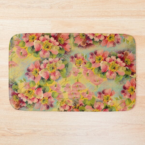 Item preview, Retro Pink Primrose Floral designed and sold by AntiqueImages.