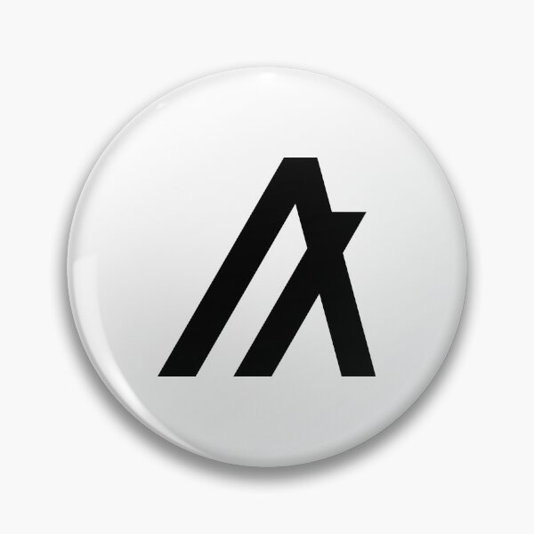 Aperçu de l'œuvre Algorand ALGO Crypto Altcoin - Variante d'icône noire n°1 créée et vendue par CryptoMoods.