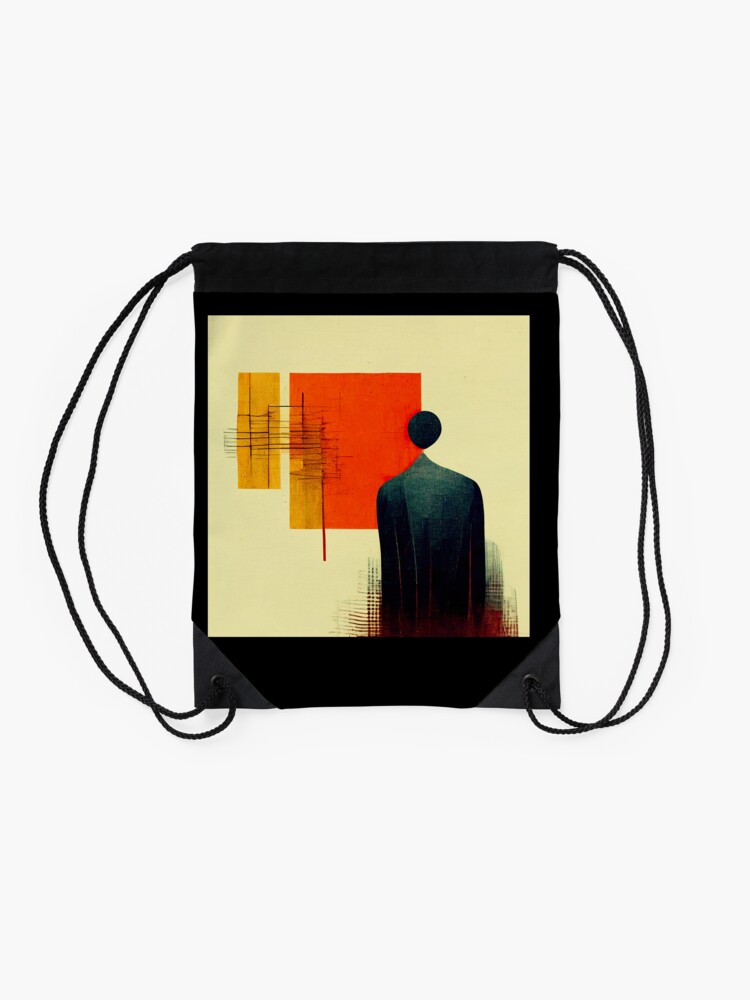 Man in a concept | Drawstring Bag