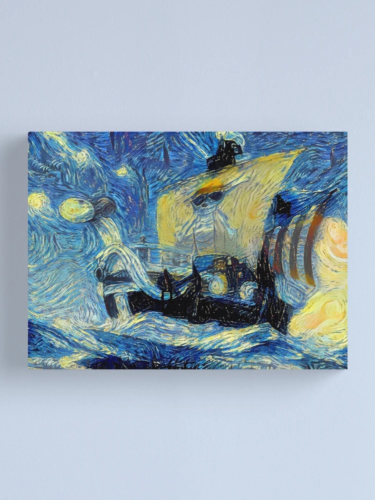 Tiny starry night on 4x4 canvas! Happy birthday Van Gogh! : r