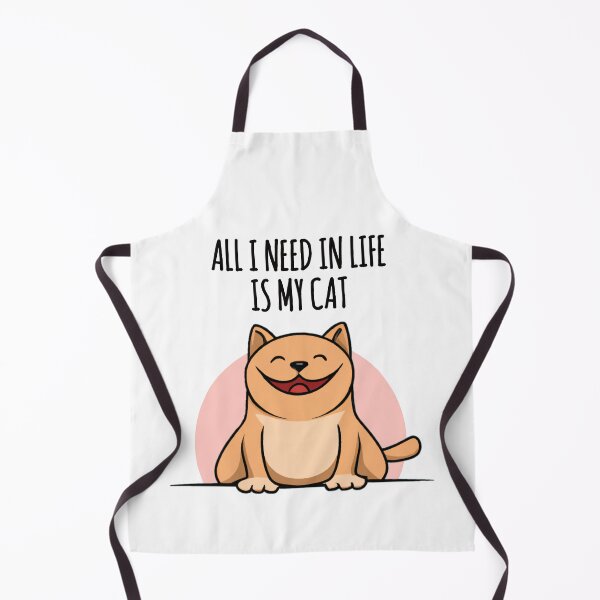 Item preview, All I need in life is My Cat ! Cat quote + illustration designed and sold by EnzoVectorism.