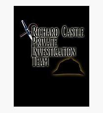 Richard Castle Private Investigation Team Photographic Print