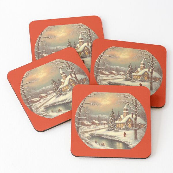 Item preview, A Traditional Vintage Christmas Scene #3 designed and sold by KLOIK.
