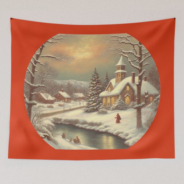 Item preview, A Traditional Vintage Christmas Scene #3 designed and sold by KLOIK.