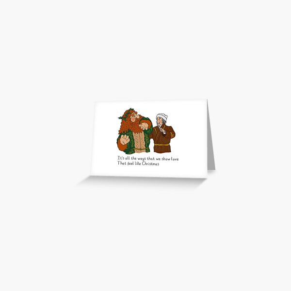 "Ghost of Christmas Present Muppet Christmas Carol" Greeting Card for